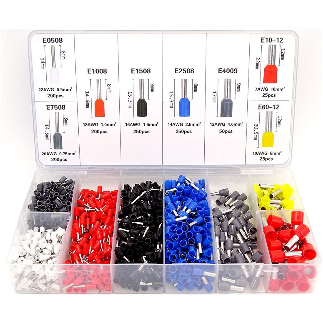 Wire Ferrule Kit Insulated Terminal Crimp Pin Connector Assorment Kit