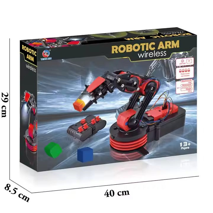 Remote-Controlled Robotic Arm Kit [Plastic Body] 15x9x6.3inch