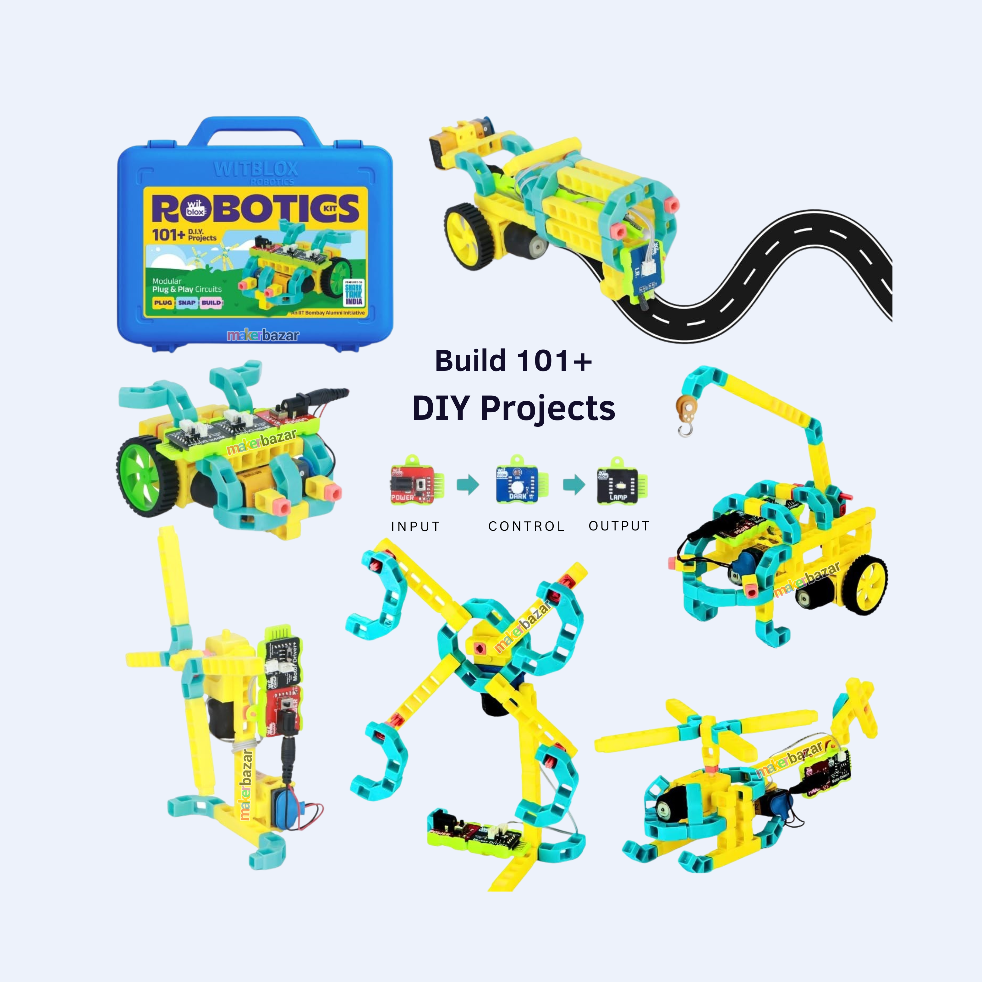 WitBlox: DIY Robotics Kit 101+ Projects STEM Learning Kit for Kids 8+