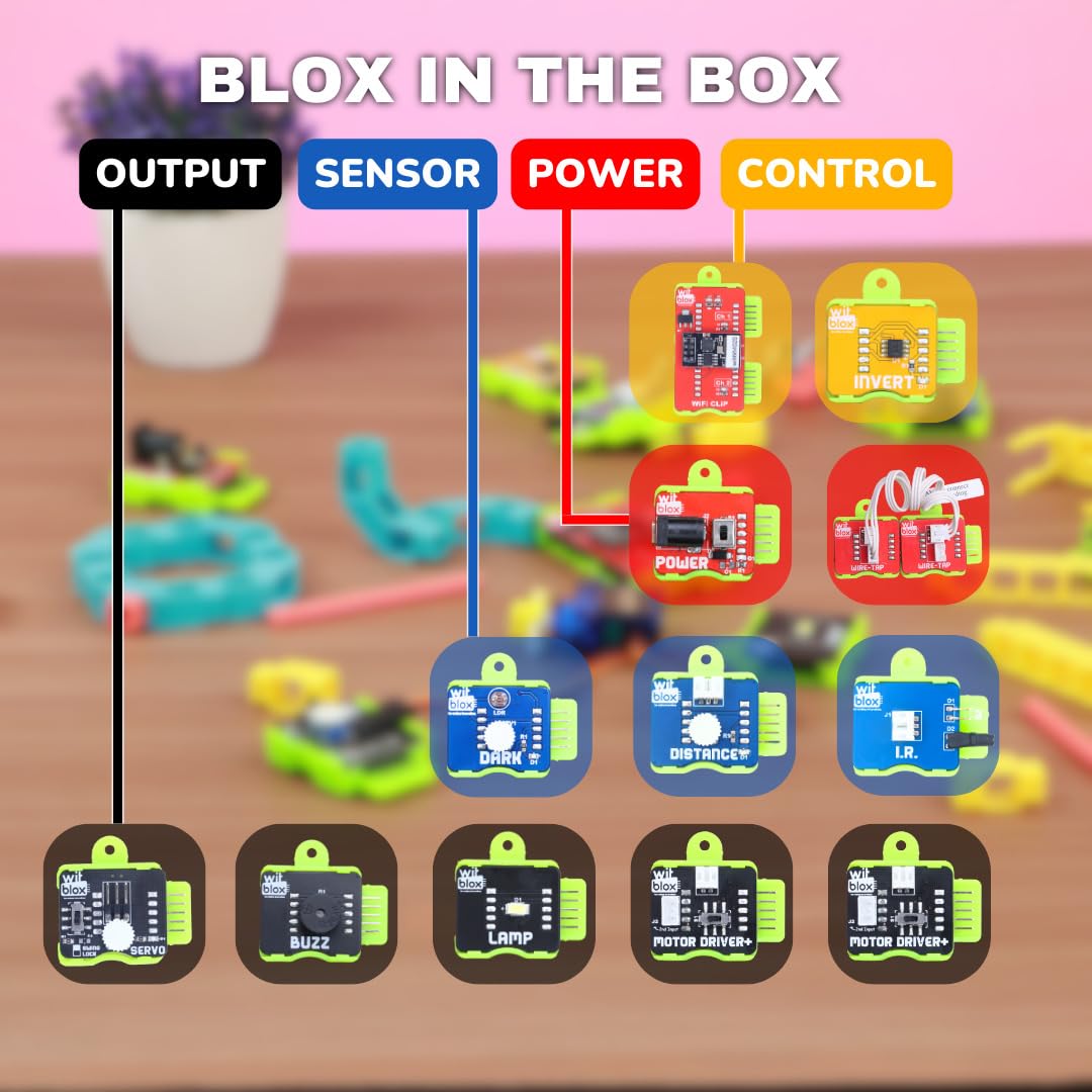 WitBlox IOT Robotic Science Kit 101+ projects 137 Parts