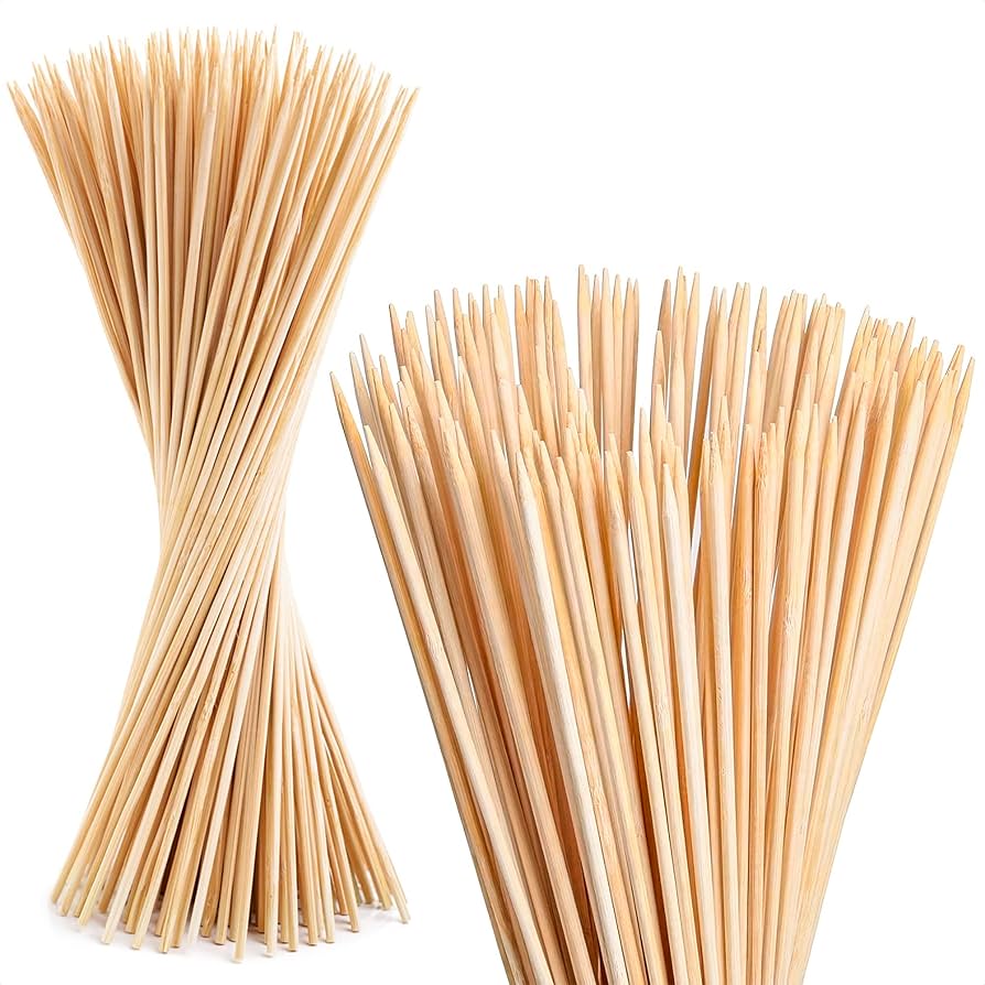 Wooden Bamboo Skewers Sticks [Packet]