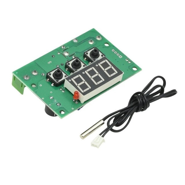 XH-W 12-Volt Digital Temperature Controller Module W/ Display and NTC Temp Sensor