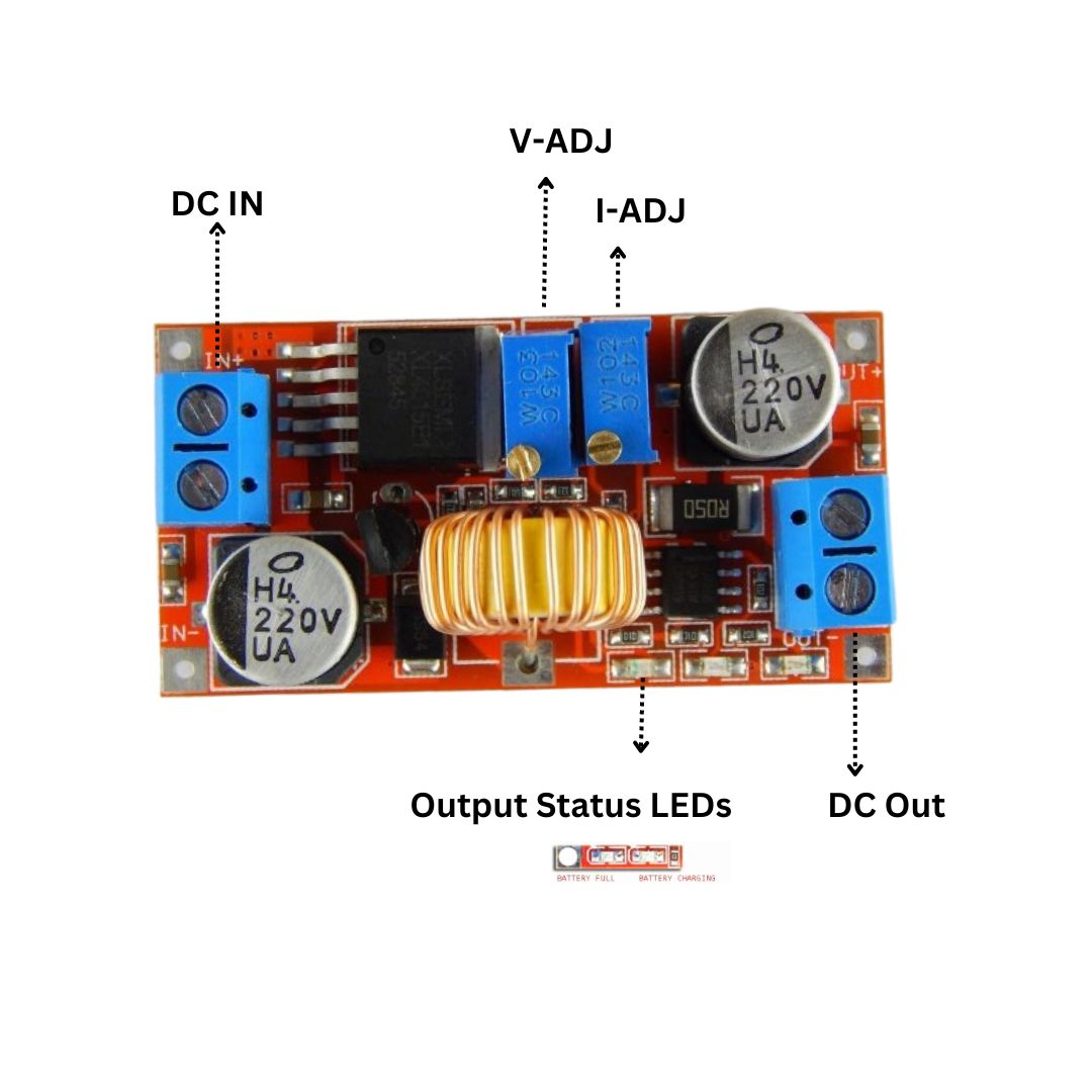 XL4015 5A DC-DC Step Down Adjustable Power Supply Buck Module