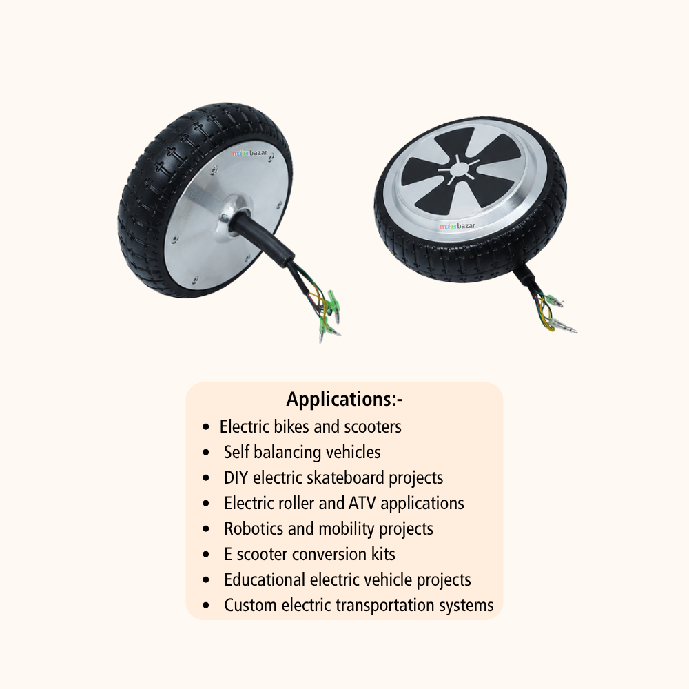 Yalu 6-Inch Brushless Hub Motor with Tyre