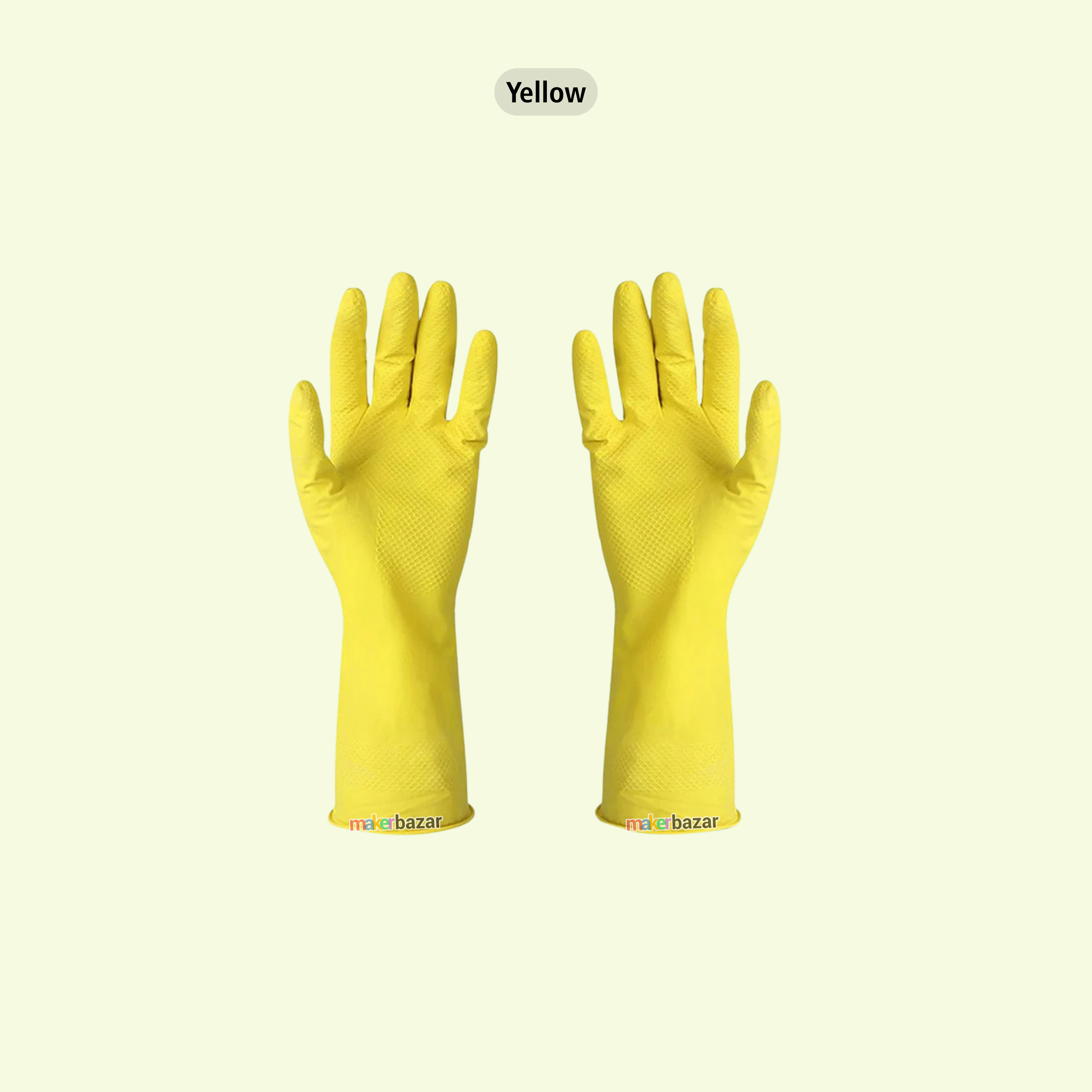 Reusable Rubber Hand Gloves (Pair)