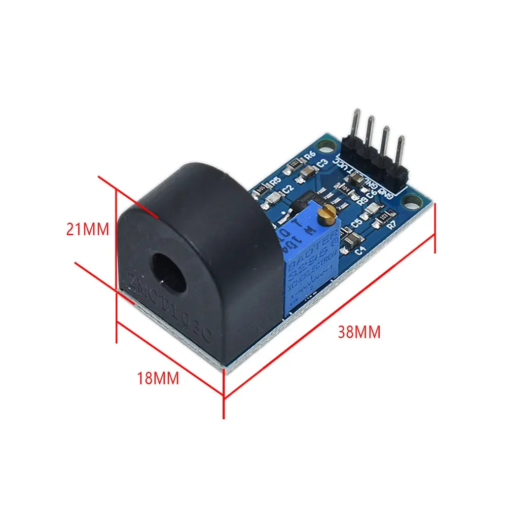 [Type 1] ZMCT103C 5A Range Single-Phase AC Current Transformer Sensor Module