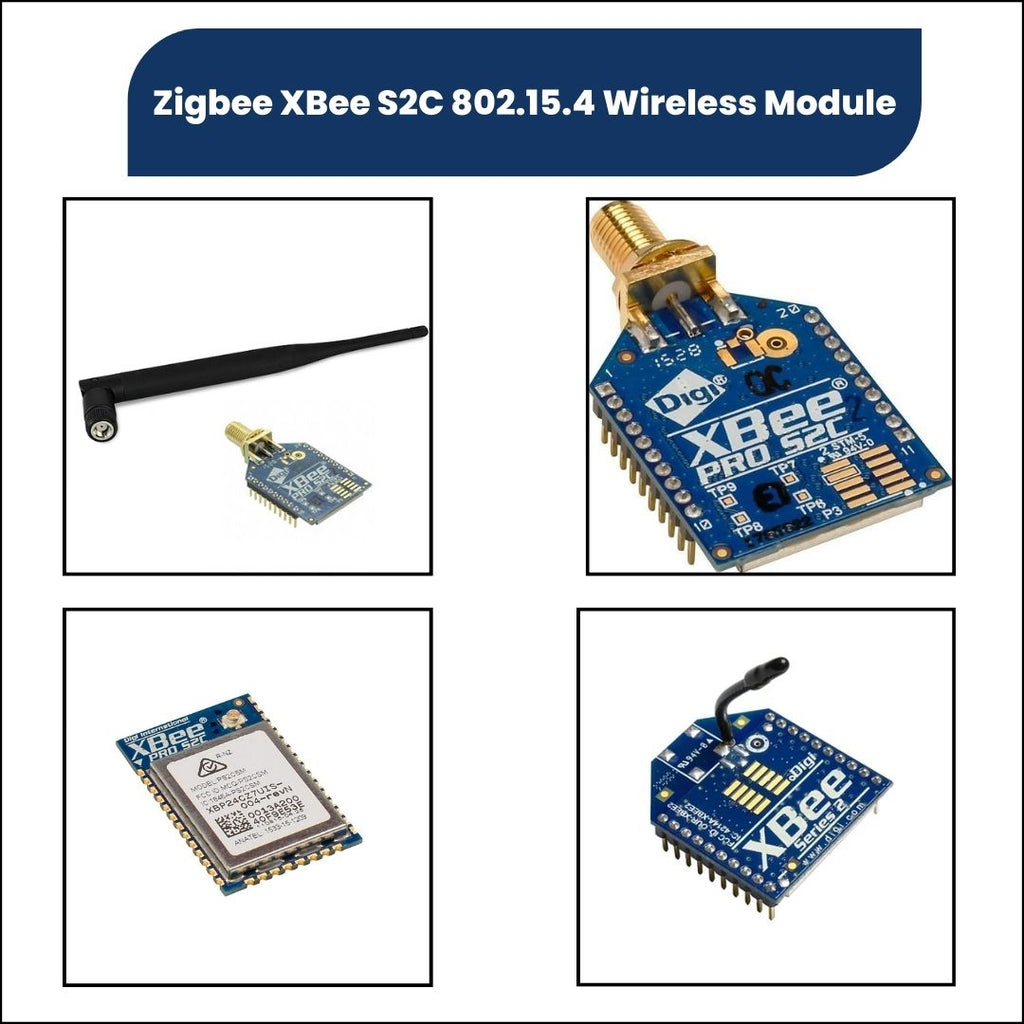 Zibbee Module 802.15.4 XBee | PRO S2C | SMD Module | Wireless RF Module | U.FL Antenna