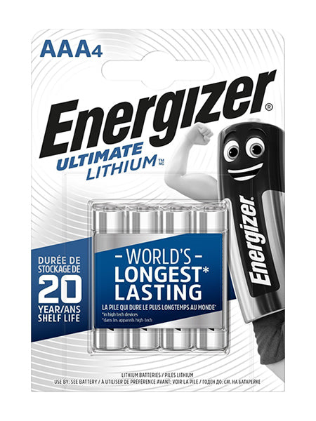 Energizer Ultimate LITHIUM Longest Lasting Batteries