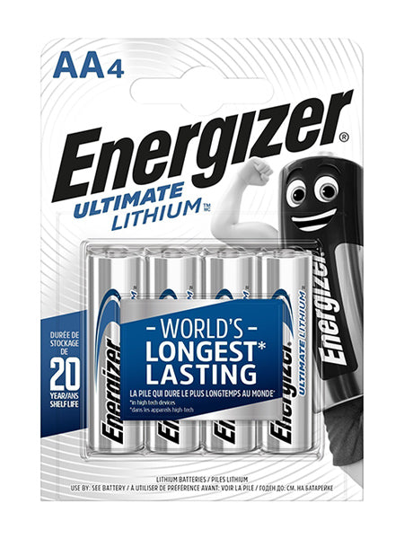 Energizer Ultimate LITHIUM Longest Lasting Batteries