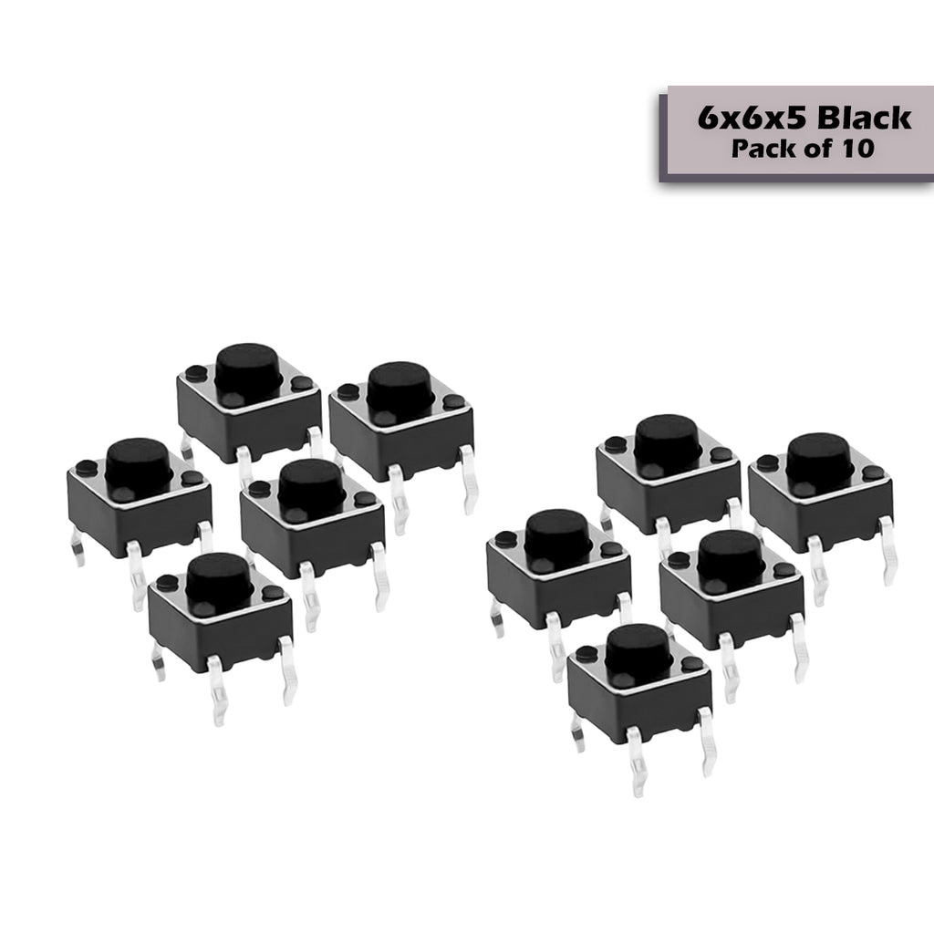 6x6x5mm Mini Tactile Push Button Switch - 4Legs