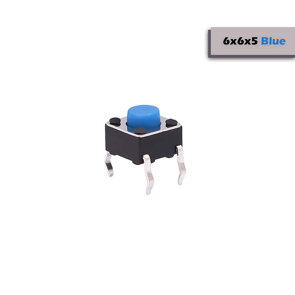 Small Click Switch 6x6x5mm Mini Tactile Push Button Switch - 4Legs