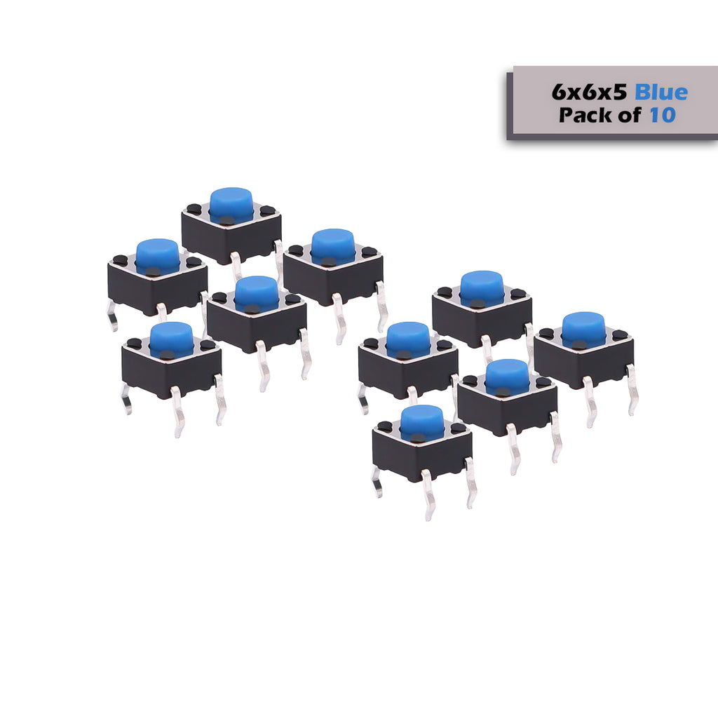Small Click Switch 6x6x5mm Mini Tactile Push Button Switch - 4Legs
