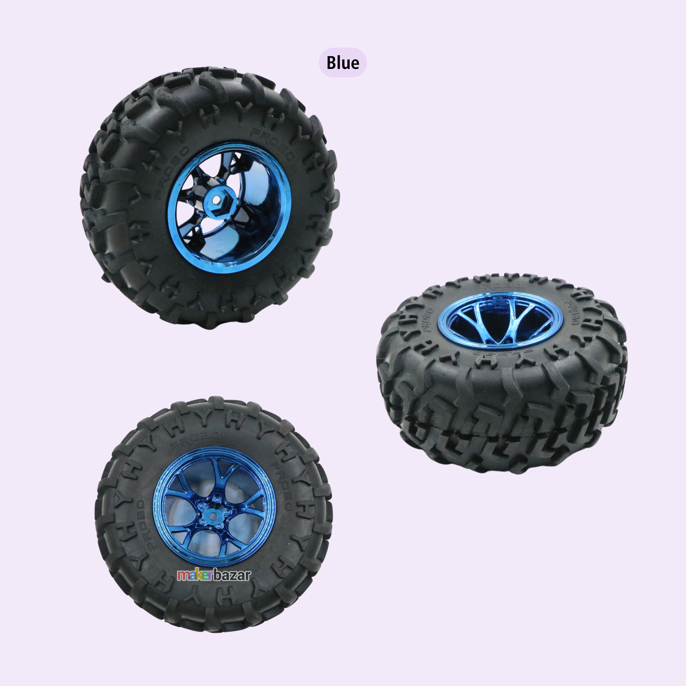125mm 5-Rim Monster Off Road Wheel for Smart Car ATV (Hex Shaft)
