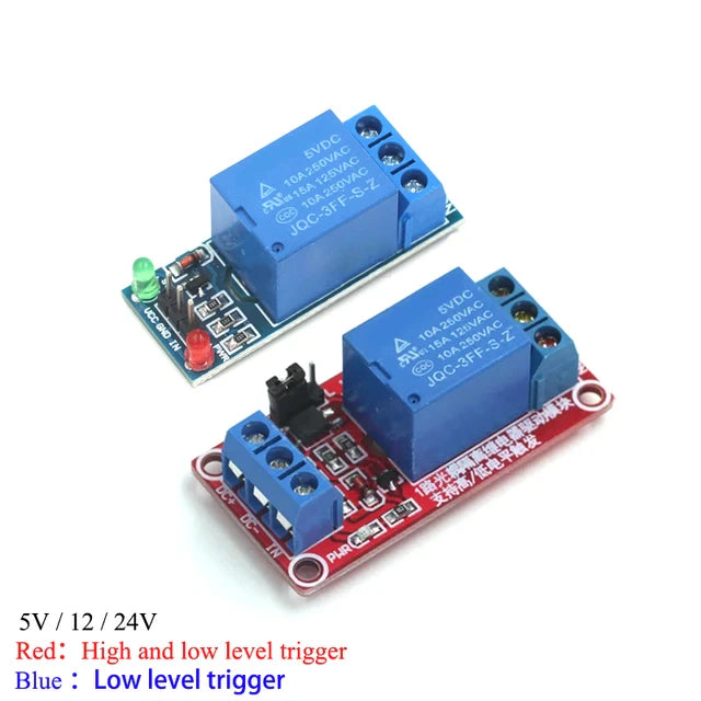 Red Relay Module Top Red Relay Board Module with High/Low Level Trigger Optocoupler