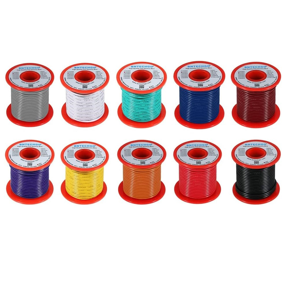 Premium Single-Stand Hook-Up Wire Bundle 92-Meters Roll