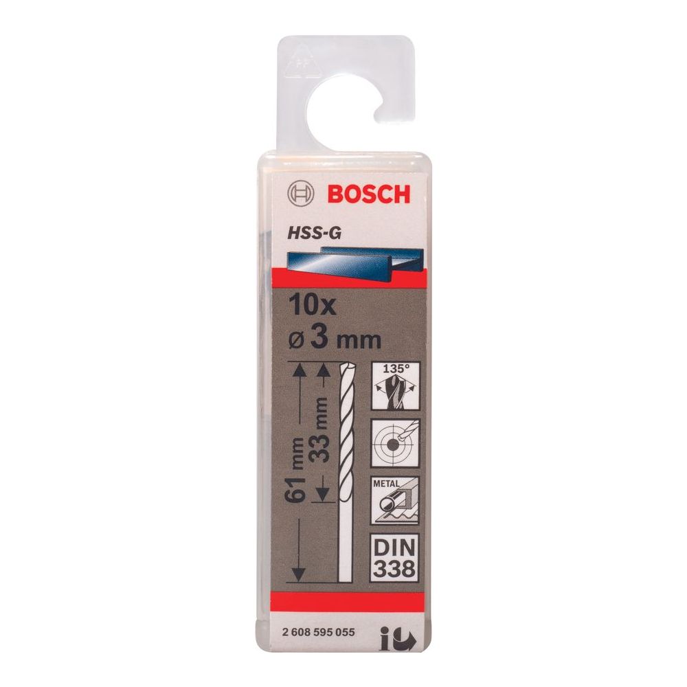 Bosch Metal Drill Bits HSS-G PointTeq