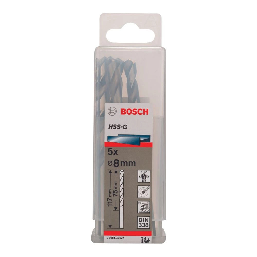 Bosch Metal Drill Bits HSS-G PointTeq