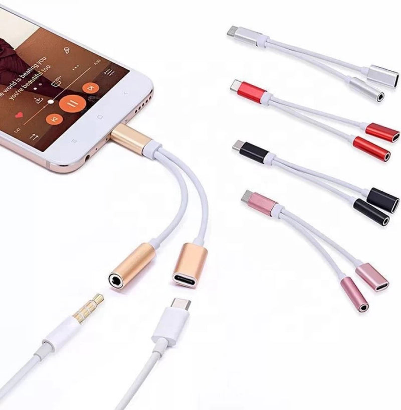 Usb c audio discount and charging adapter