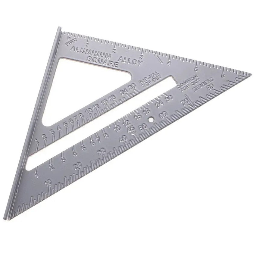 Buy Double-Sided Scale 45-Degree Triangle Ruler | 7-Inch Aluminum Alloy ...