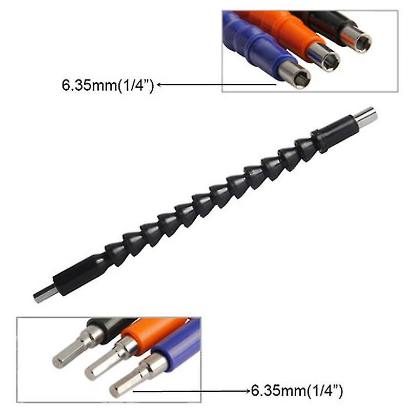 [Type 1] Flexible Drill Bit Extension Shaft with Screwdriver Bits Set