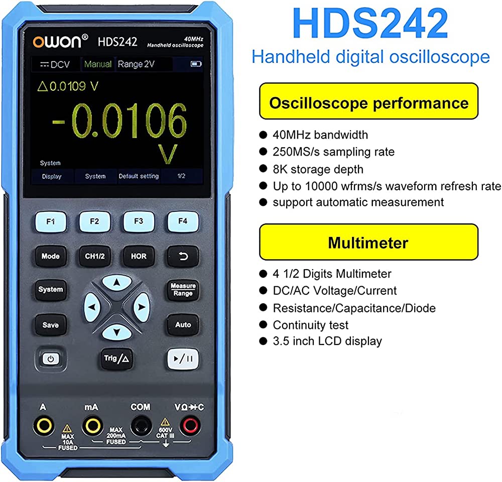 Owon: HDS242 40Mhz Handheld Digital Oscilloscope