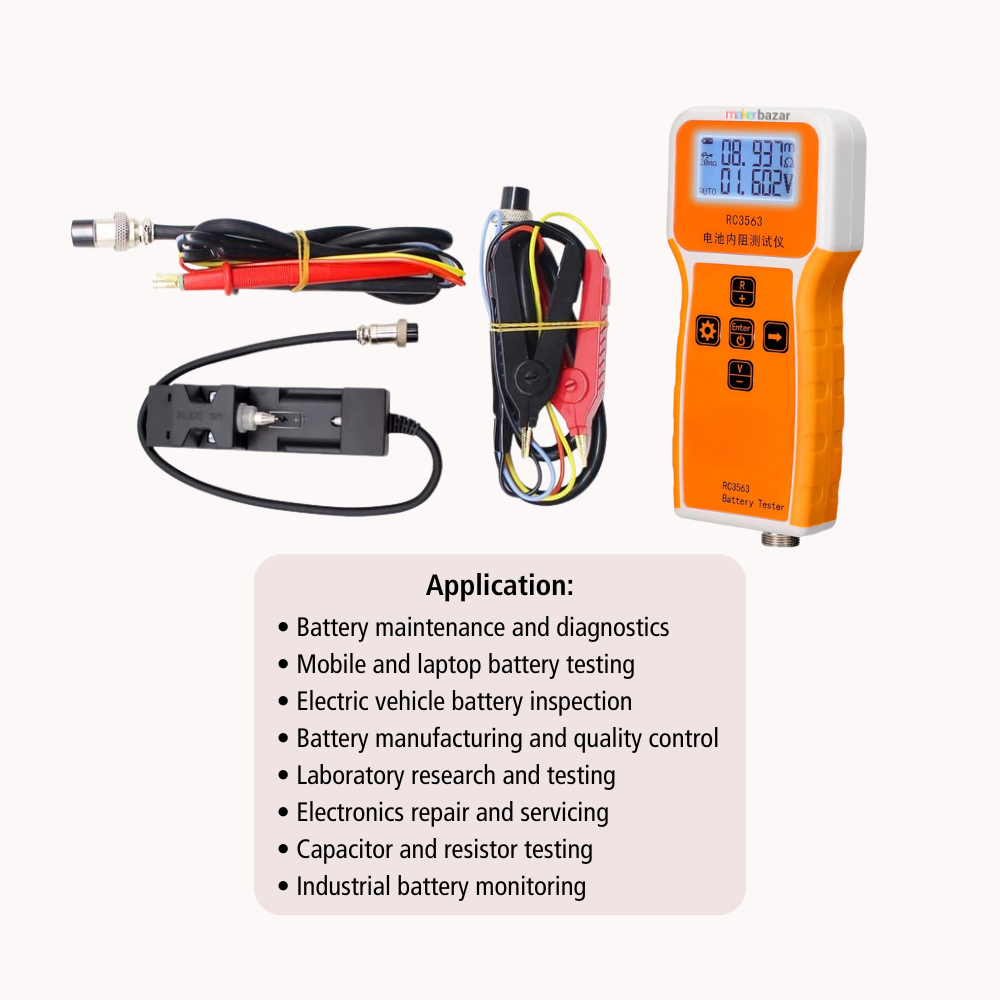 RC3563 Battery Internal Resistance Tester – Handheld Battery Analyzer