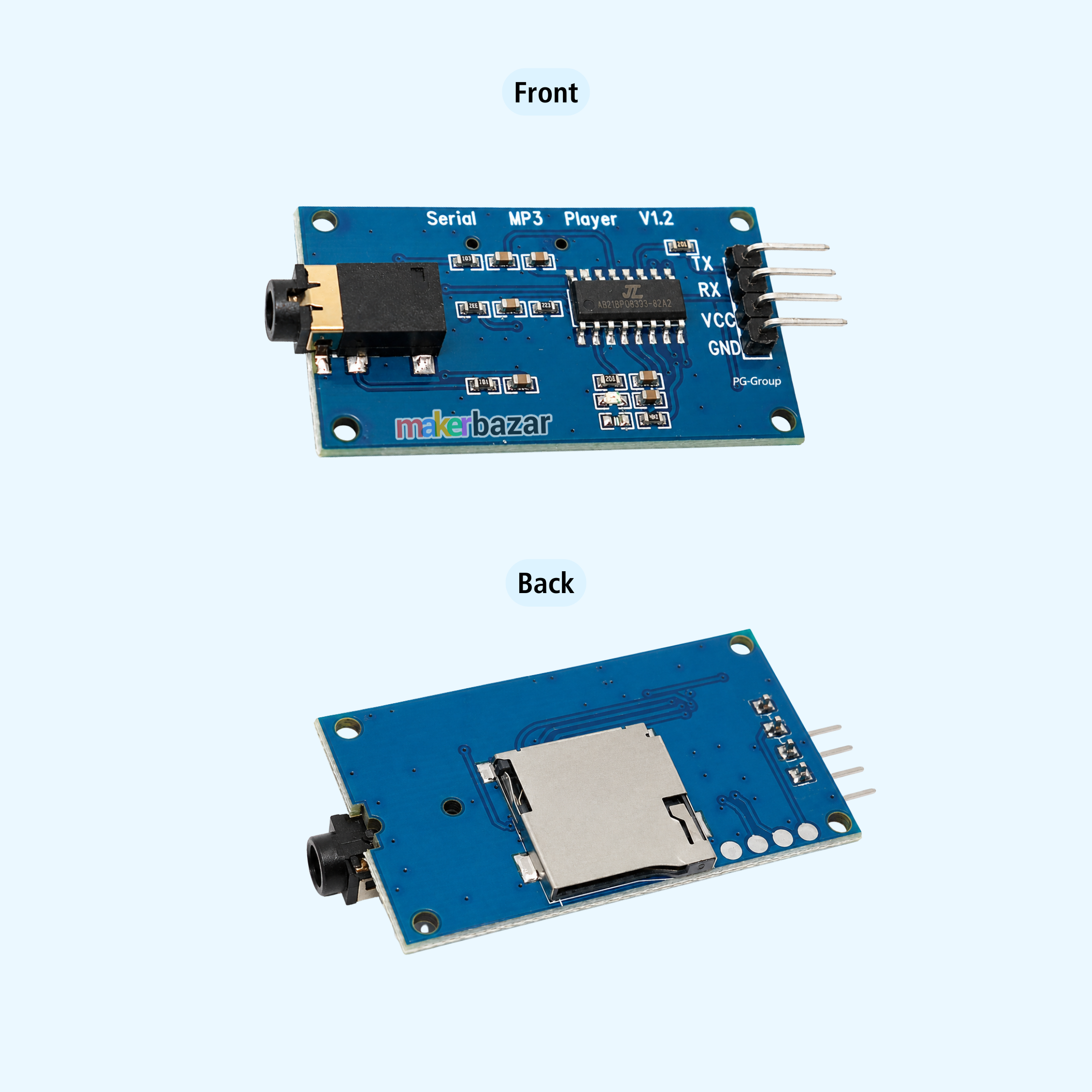 YX5300 UART TTL Serial MP3 Music Player Module (HW-311)