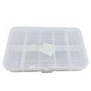 Fixed Partitions Clear Plastic Box Component Organiser