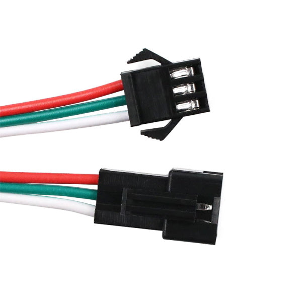 JST SM 3 Pin Plug Male and Female Connector Pair with Wire