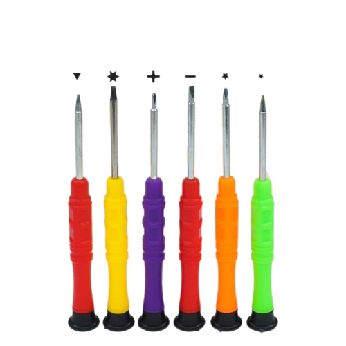 Generic: 6pcs Precision Mini Screwdriver Set (Plastic Handle)