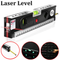 LevelPro4 8IN Laser Spirit Level with Measuring Tape and Three-Way Bubble Alligners