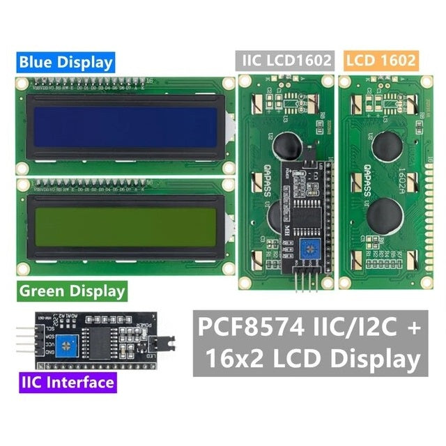 Lcd Interface Chip 16x2 LCD1602 Parallel LCD Display With IIC I2C Interface