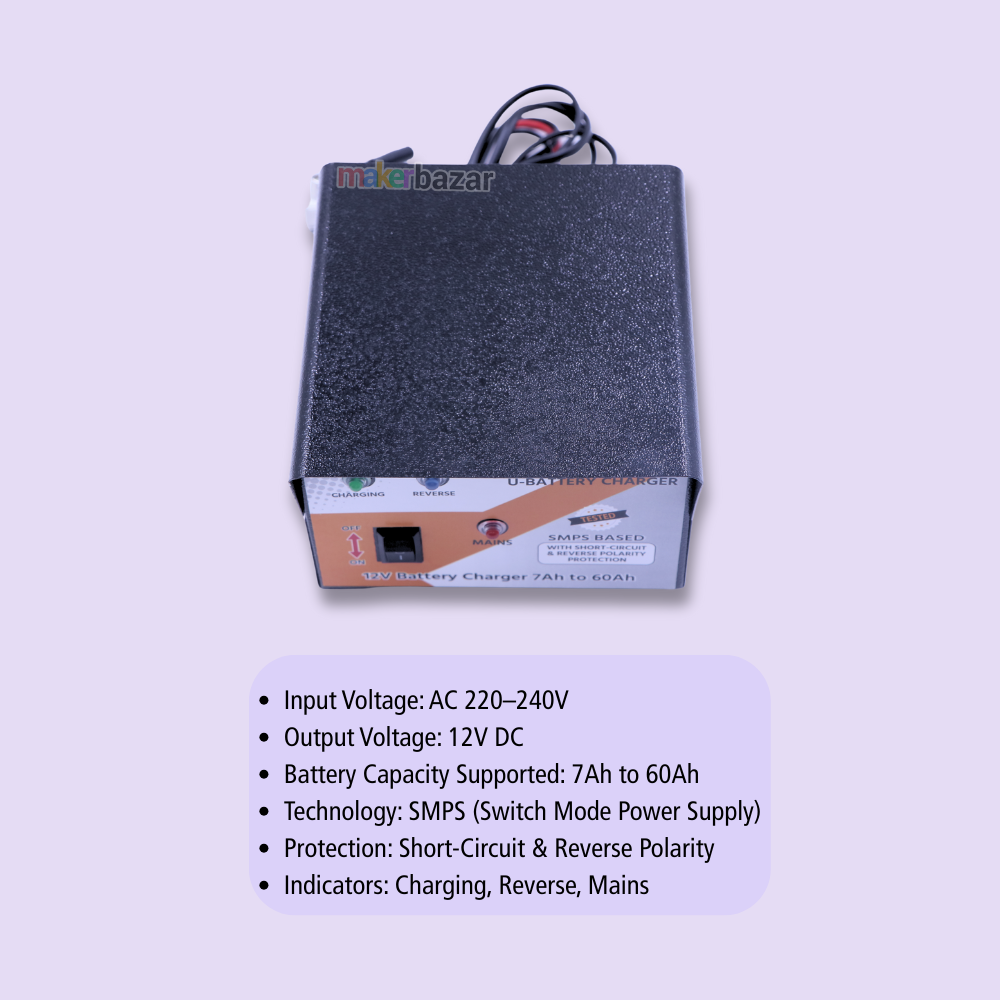 12 Volt Sealed Lead Acid Battery Charger