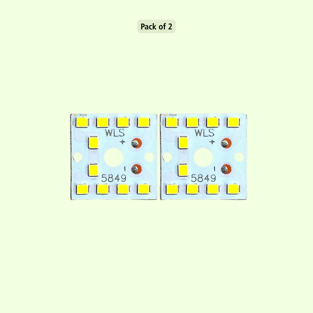 9W MCPCB 25x25mm Metal Core LED PCB