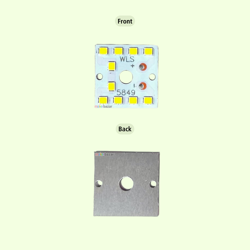 9W MCPCB 25x25mm Metal Core LED PCB