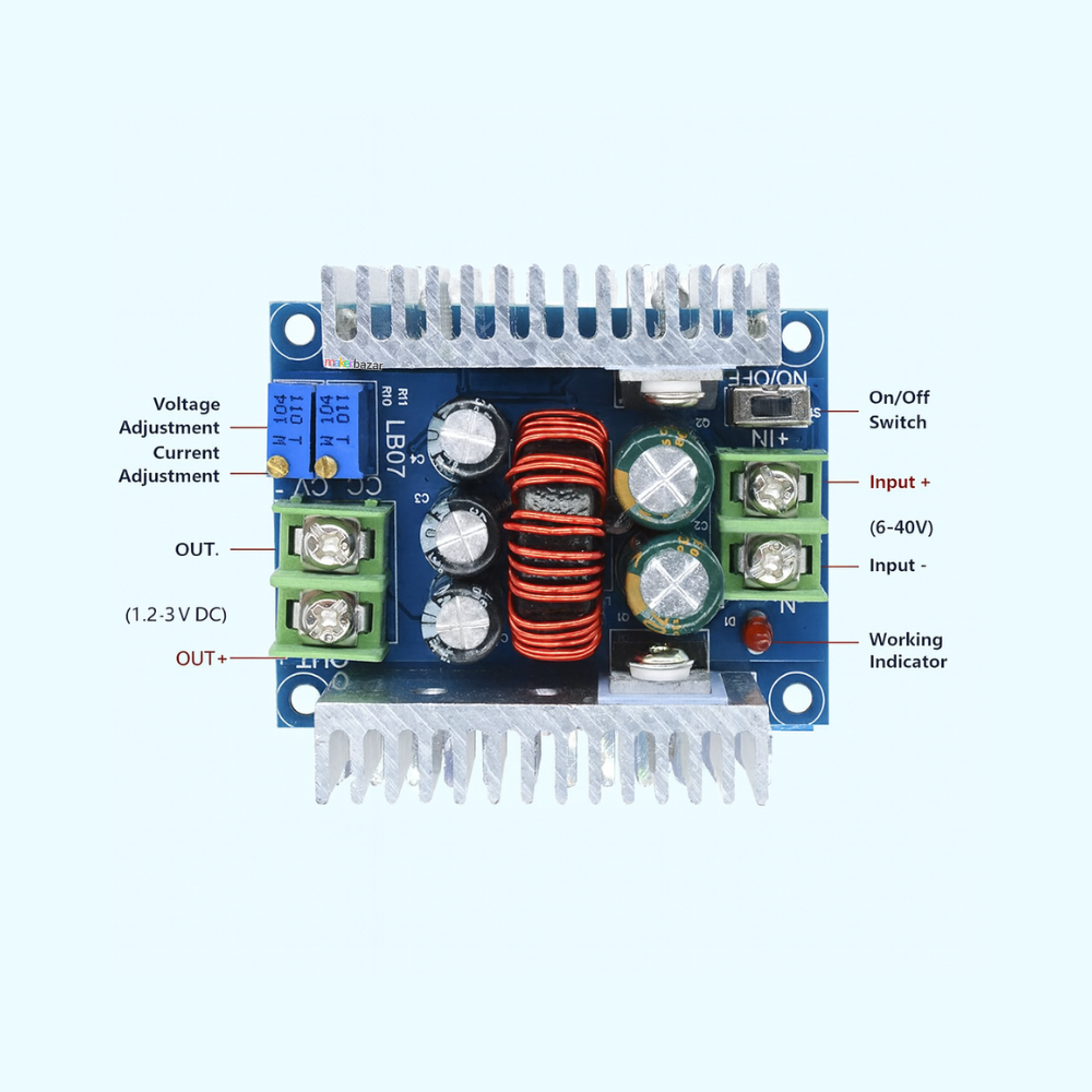 300W 20A DC-DC Buck Converter Step-down Module Constant Current LED Driver Module