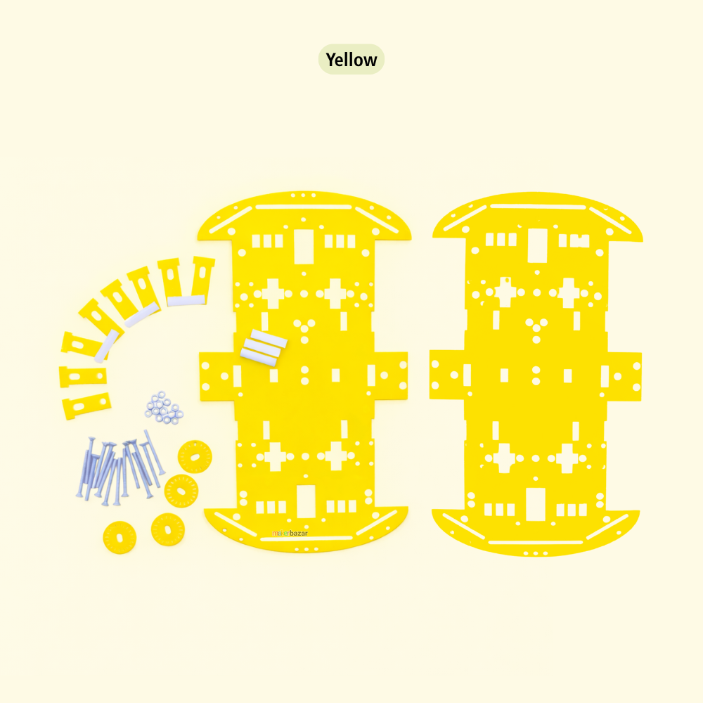 [Chassis with Accessories] 4WD Smart Robotic Car Four Wheel Drive Acrylic Body Kit