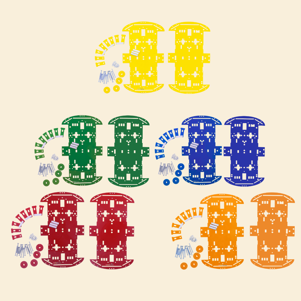 [Chassis with Accessories] 4WD Smart Robotic Car Four Wheel Drive Acrylic Body Kit