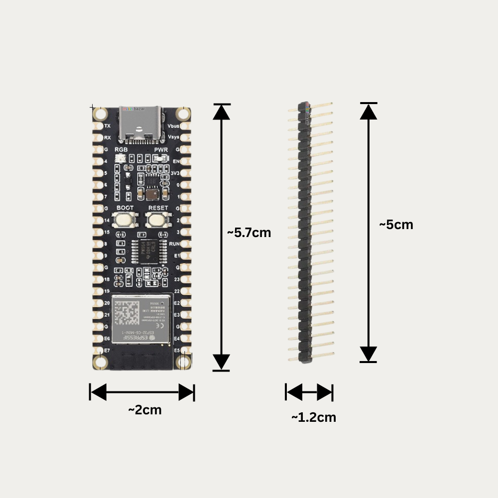 ESP32-C6 Pico Wi-Fi 6 & Bluetooth 5 Low-Power Development Board