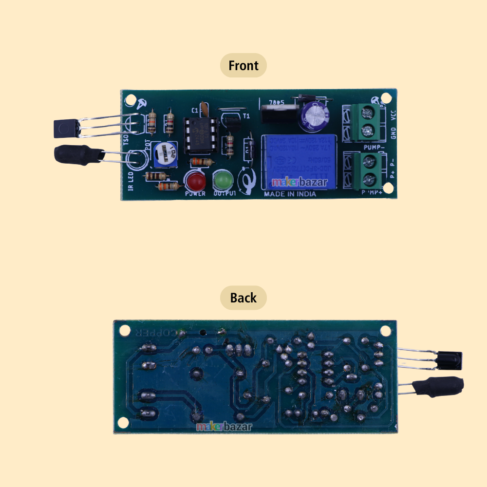IR TSOP Sensor Relay Module | Infrared Remote-Controlled Switch for AC/DC Devices
