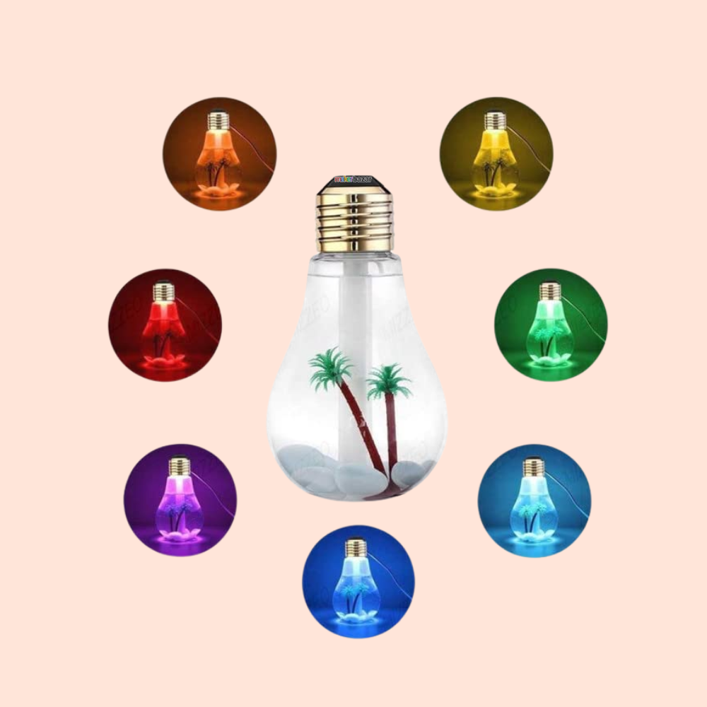 Light Bulb Design Portable Humidifer for Home Decor