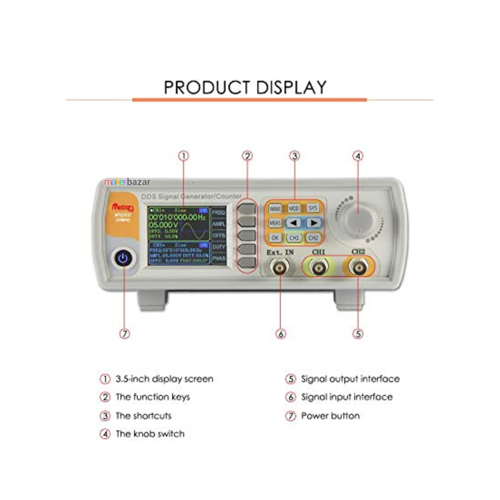 MetroQ MTQ1515 DDS Signal Generator/Counter – Dual Channel Function Generator