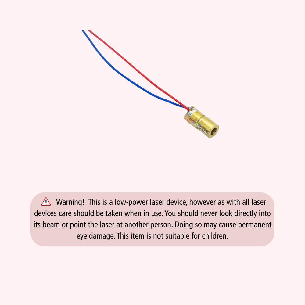 650nm 6mm 5V DC 5mW Mini Laser Dot Diode Module