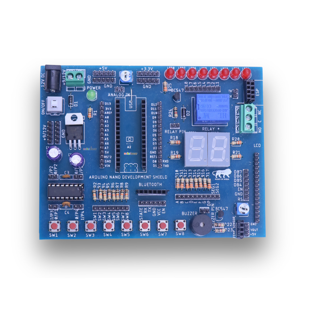 Nano Development Shield – Prototyping Expansion Board