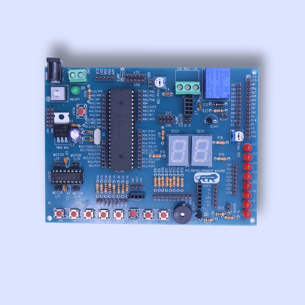 PIC Microcontroller Development Board – Prototyping & Learning Kit