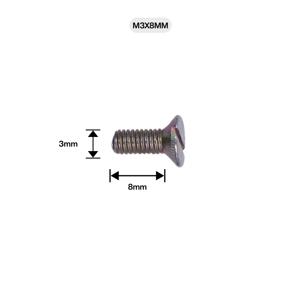 Screws/Nuts & Bolts Set (Golden Plated) - Pack of 10