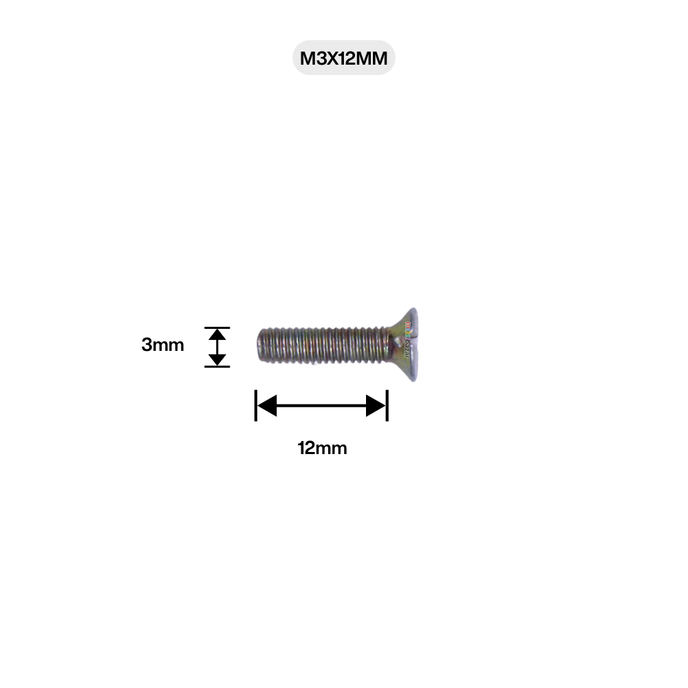 Screws/Nuts & Bolts Set (Golden Plated) - Pack of 10