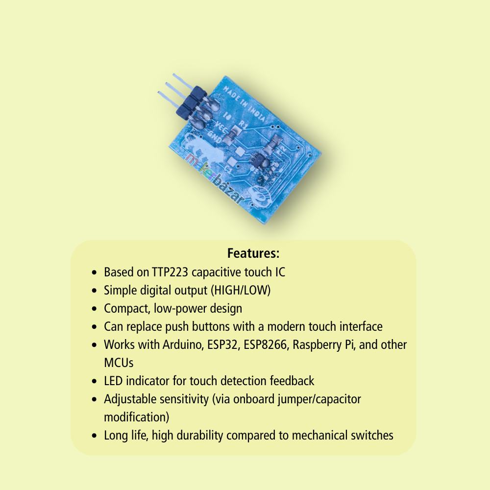 EGL: [Indian] Capacitive Touch Sensor/Switch Module