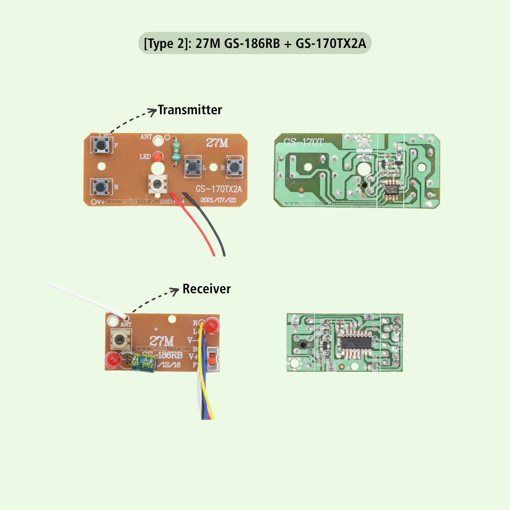 4CH RC Remote Control Wireless Transmitter and Receiver Circuit Board