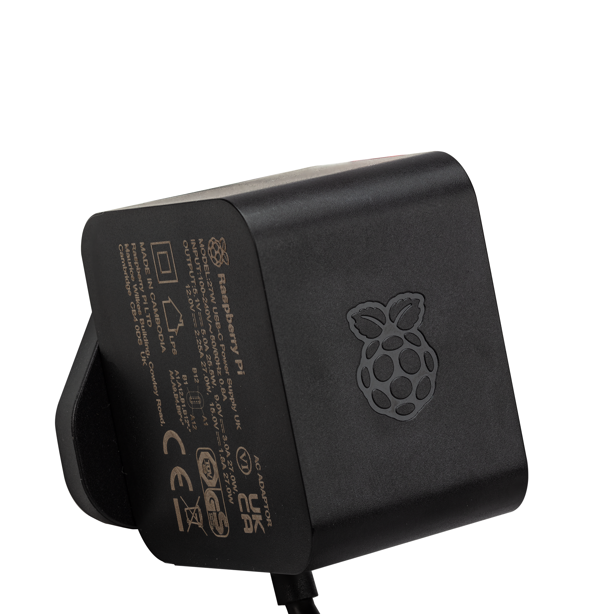 Raspberry Pi Official 27W USB-C PD Power Supply for RPI-5